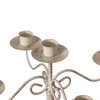 Fabulaxe Antique 12 Distressed 5 Arm Metal Candelabra for Dining Room, Entryway, Kitchen and Vanity QI004339.QU
